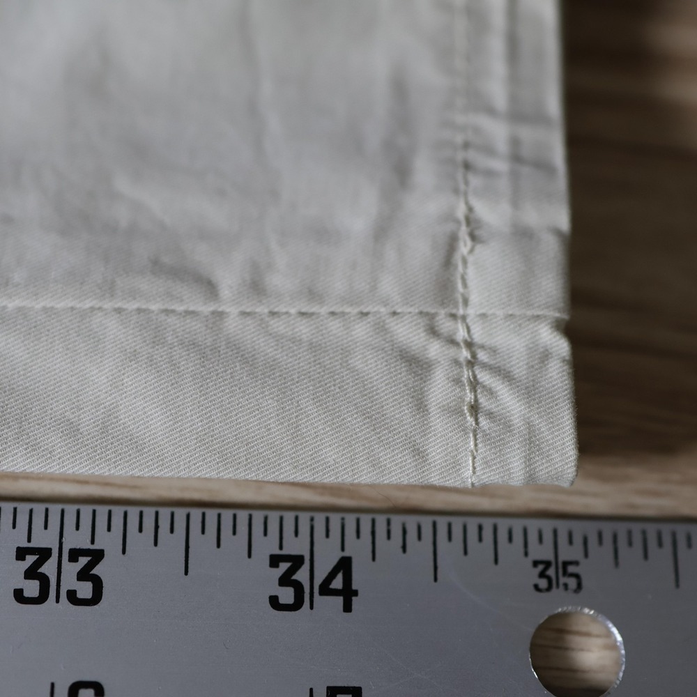 PT Torino Pants Mens 32x35 Beige Tan Slim Fit Chino Pleated Trousers Preppy FLAW - Picture 12 of 14